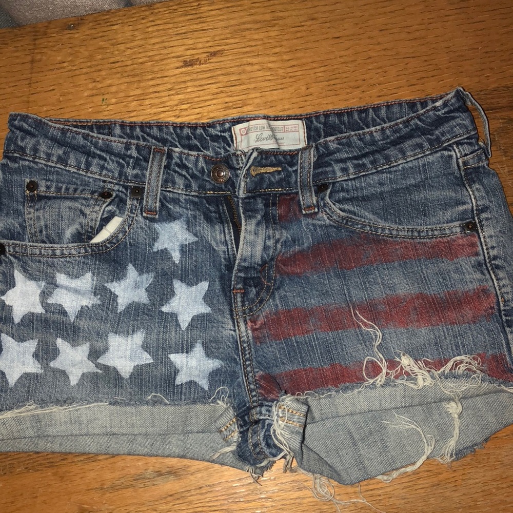 American flag shorts